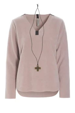 Flash Sale BLUSE M/ HALSKETTE | 1362 Damen Pullovers