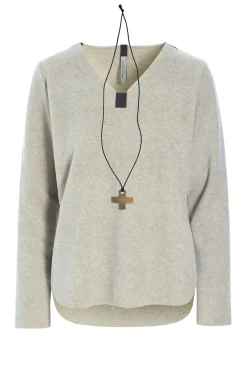 Cheap BLUSE M/ HALSKETTE | 1362 Damen Pullovers