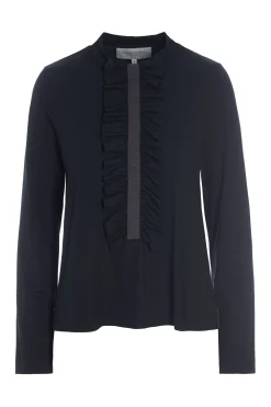 Outlet BLUSE M/ RÜSCHEN | 96090 Damen Blusen