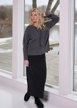 Shop BLUSE MIT RUNDEM HALS | 1355 Damen Pullovers