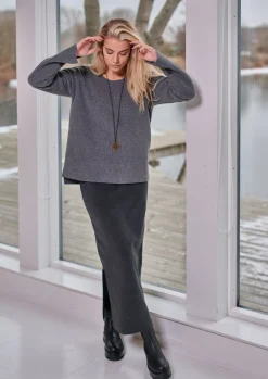 Shop BLUSE MIT RUNDEM HALS | 1355 Damen Pullovers