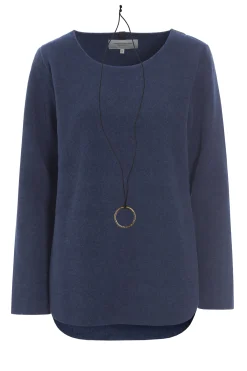 Sale BLUSE MIT SIGANTUR HALSSCHMUCK | 1332 Damen Pullovers