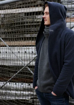 Cheap CARDIGAN MIT KAPUZE | 1002C Herren Strickjacken