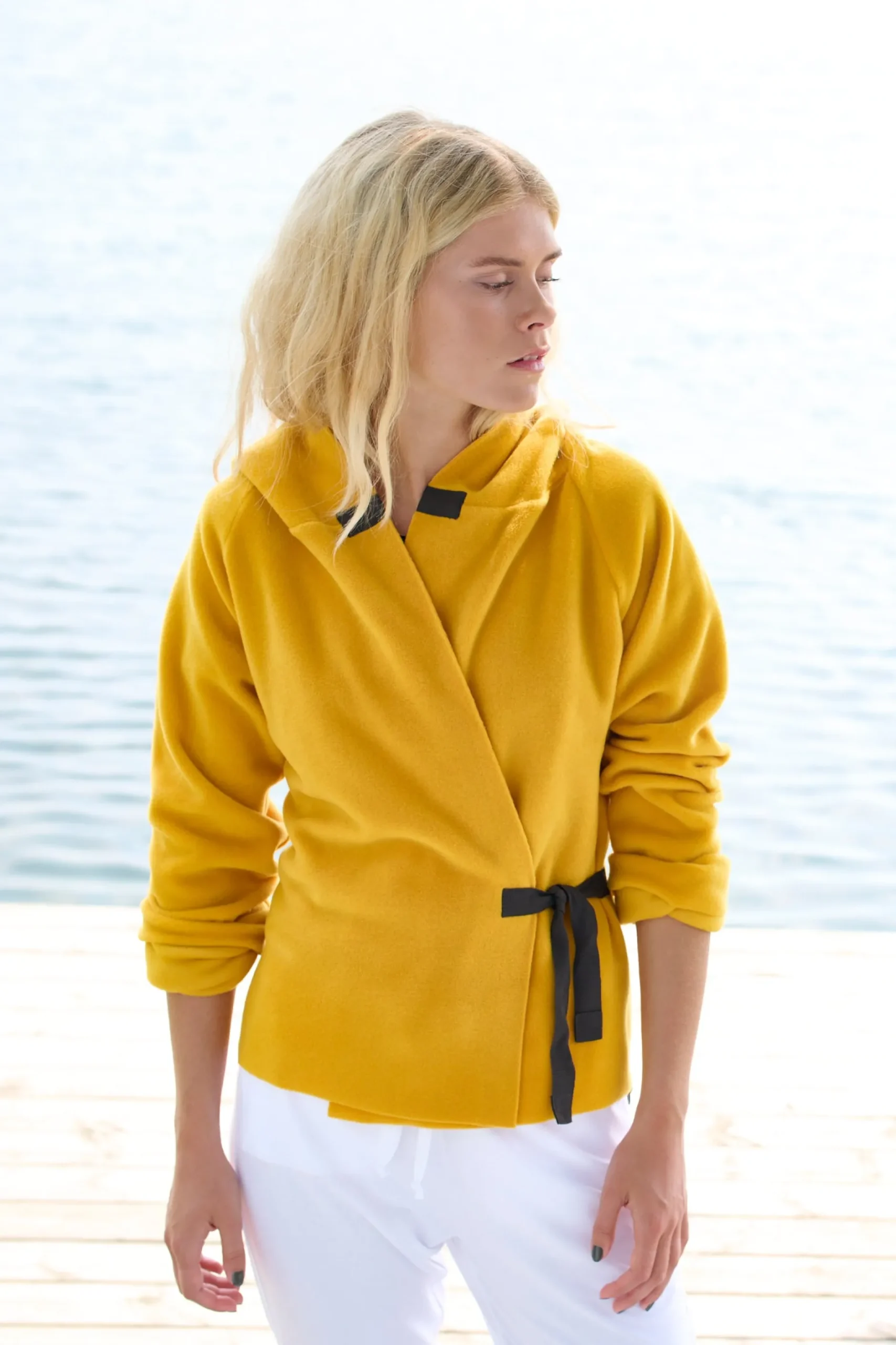 Outlet KLASSISCHE FLEECE WICKEL CARDIGAN | 1009 Damen Strickjacken