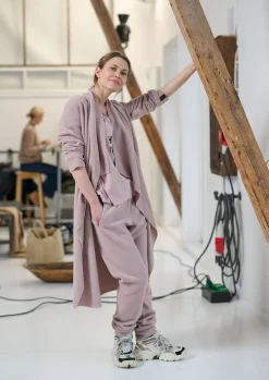 Discount LANGE CARDIGAN M/ WASSERFALL | 7131 Damen Strickjacken
