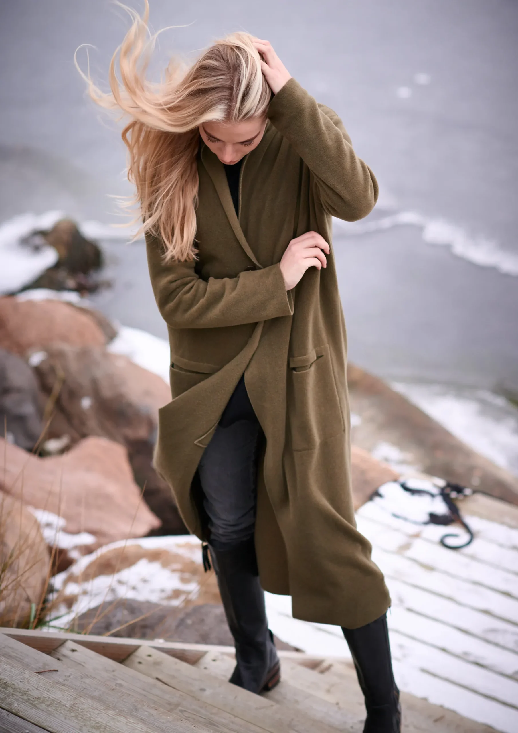 Fashion LANGER CARDIGAN | 7162 Damen Strickjacken