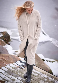 Sale LANGER CARDIGAN | 7162 Damen Strickjacken