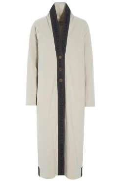 Discount LANGER CARDIGAN MIT MESSINGKNÖPFEN | 77003 Damen Strickjacken