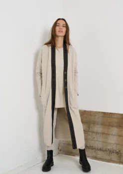 Discount LANGER CARDIGAN MIT MESSINGKNÖPFEN | 77003 Damen Strickjacken
