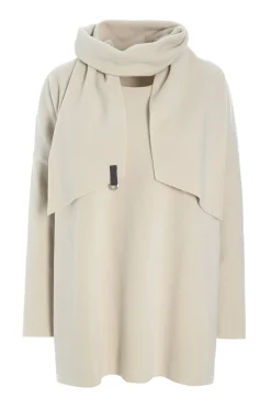 Outlet SWEATER MIT SCHAL | 1338 Damen Pullovers
