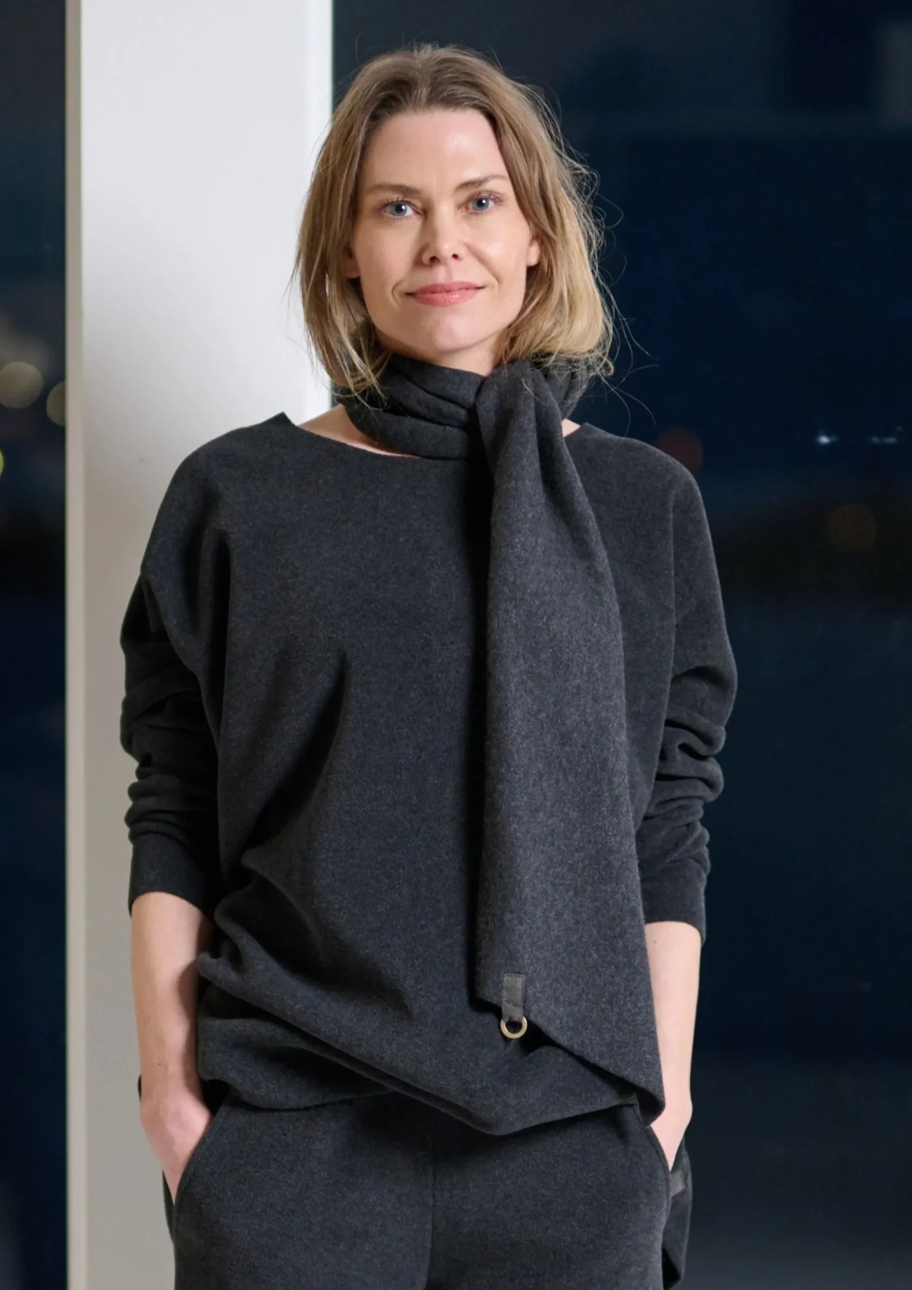 New SWEATER MIT SCHAL | 1338 Damen Pullovers