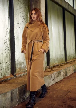 Hot TRENCHCOAT AUS DOPPELLAGIGEM FLEECE | 7145 Damen Mäntel