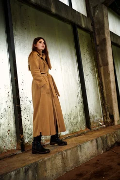 Hot TRENCHCOAT AUS DOPPELLAGIGEM FLEECE | 7145 Damen Mäntel