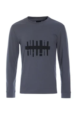 Clearance T-SHIRT MIT GRAFIKDRUCK & LANGEN ÄRMELN | 1019CP Herren T-Shirts